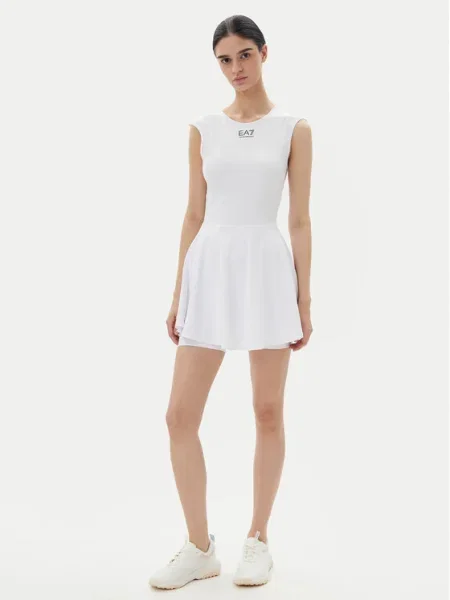 Emporio Armani Тенис рокля бял