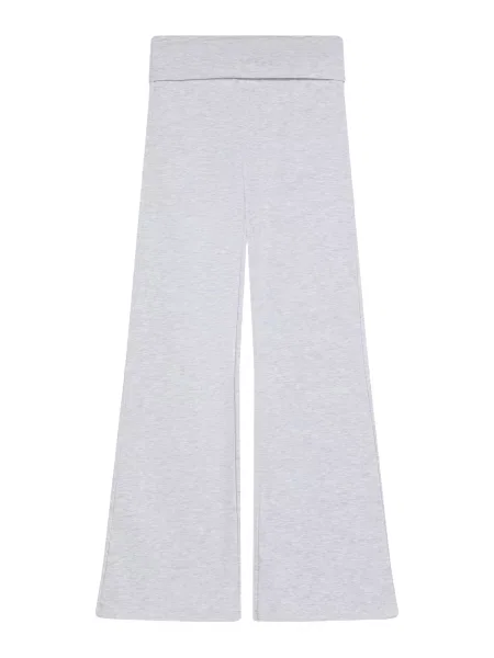 Bershka Pantaloni gri amestecat negru