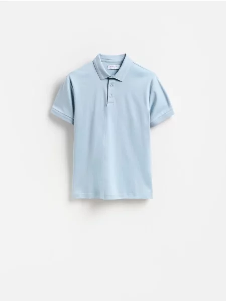 Tricou polo Reserved albastru
