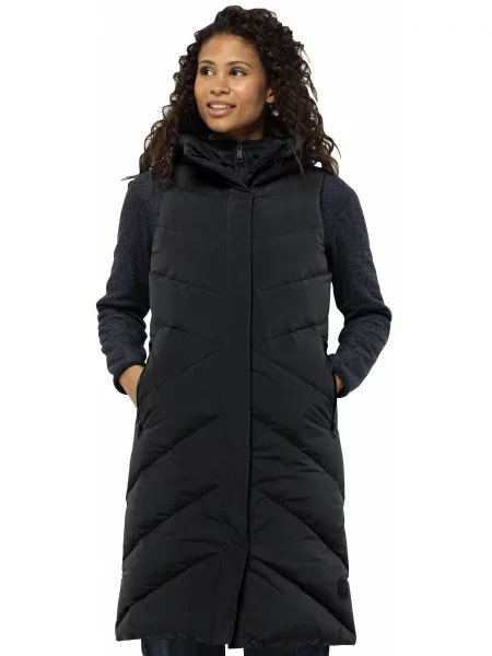 Жилет з утеплювачем Jack Wolfskin Marienplatz Vest темно-сірий сірий