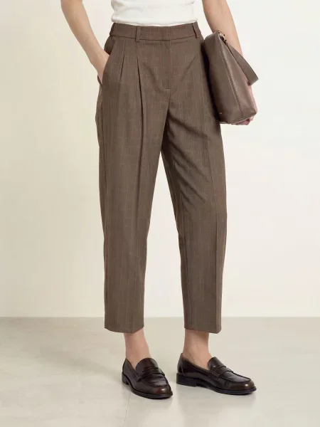 Opus Pants Spodnie Lessieh braun brązowe