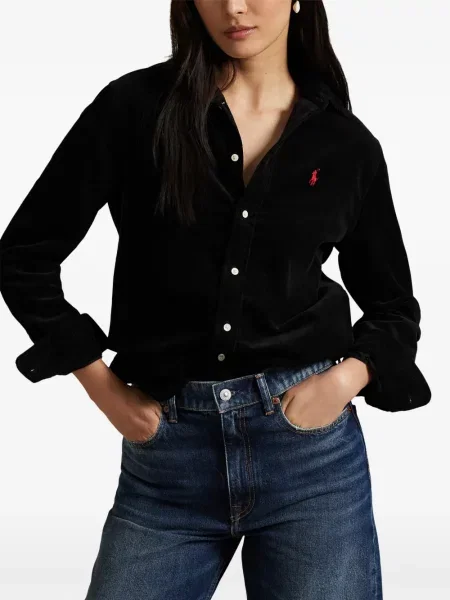Велурени бягане с яка чорапи Polo Ralph Lauren синьо