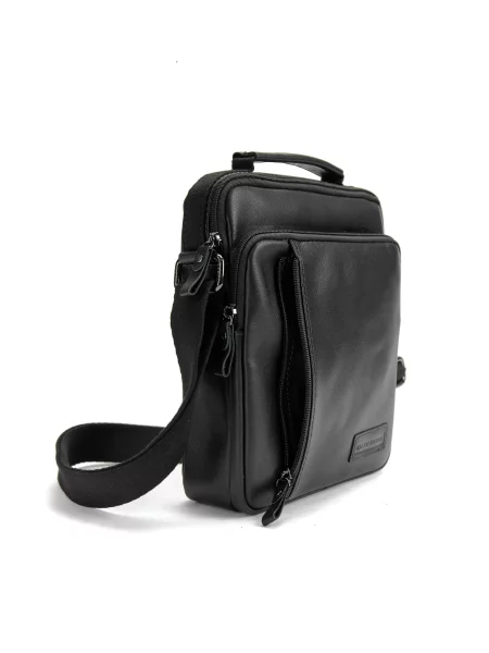 Кожаная сумка через плечо Royalbag черная