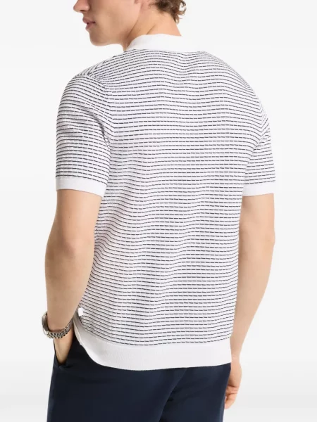 Ριγέ polo Michael Kors λευκό