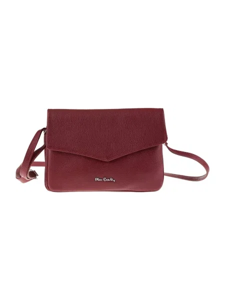 Torebka crossbody Pierre Cardin skórzana czerwona