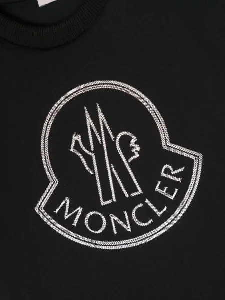 Koszulka dziecięca Moncler Enfant czarna