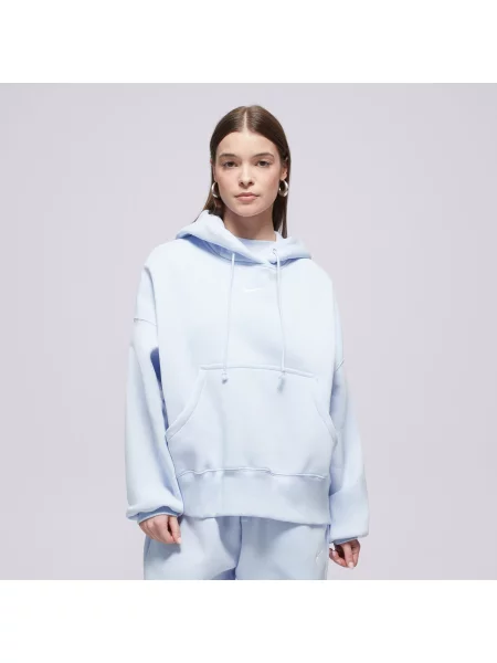 Nike Bluza Z Kapturem W Nsw Phnx Flc Oos Po Hoodie niebieska