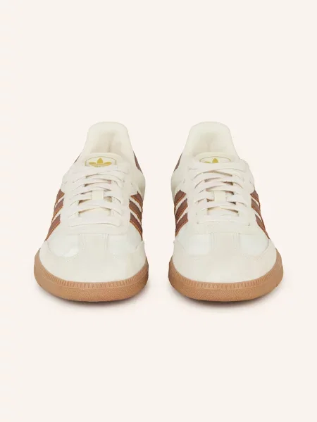 Sneakersy Adidas Originals zamszowe białe