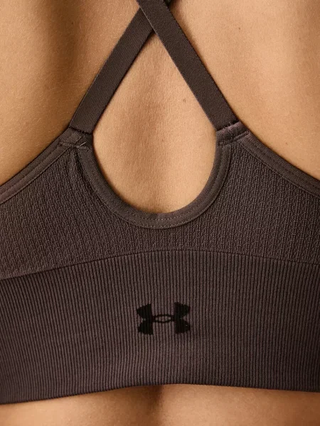 Under Armour спортен сутиен Vanish Seamless кафяво