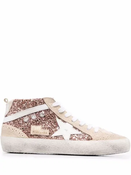 Sneakerși Golden Goose Mid Star roz