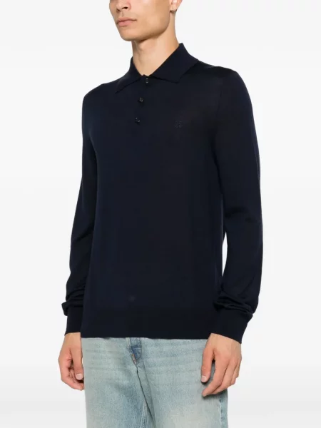 Lung tricou polo Dsquared2 albastru