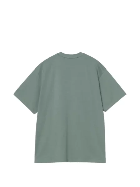 Tricou Carhartt Wip cu autograf verde
