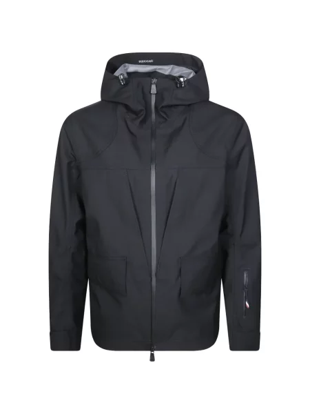 Geacă Moncler Grenoble cu glugă negru