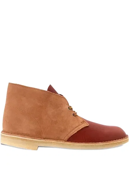 Велурени пустинни ботуши Clarks кафяво