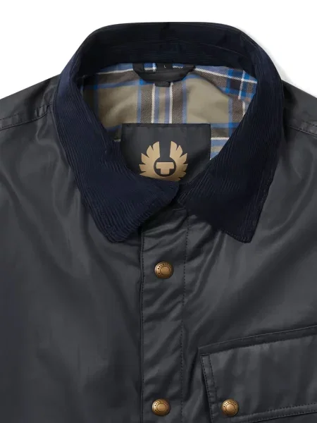 Gulerat geacă Belstaff de catifea cord albastru