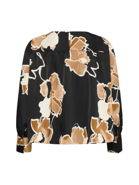 Bluzka Inwear w kwiatki czarna
