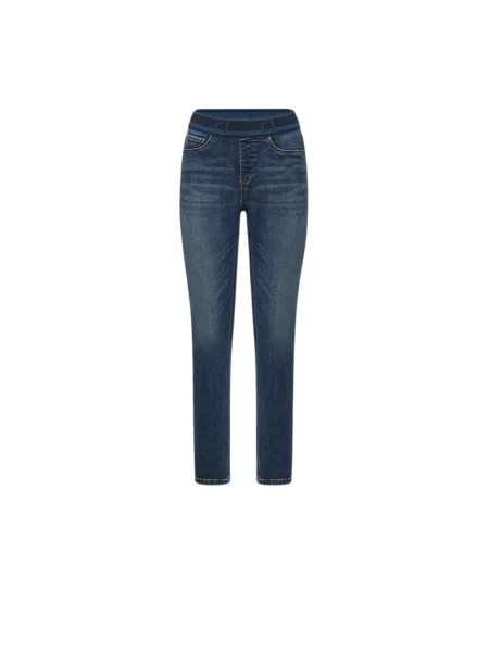 Skinny jeansy skinny Cambio niebieskie