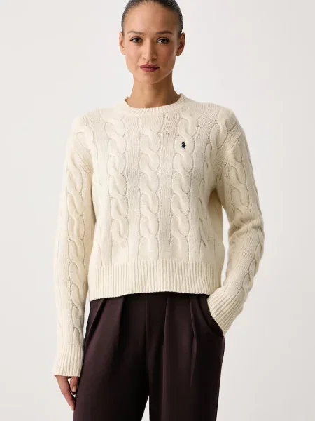 Polo Ralph Lauren pulover pentru femei din lână bej