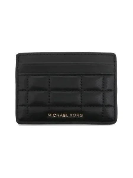 Bőr pénztárca Michael Kors fekete