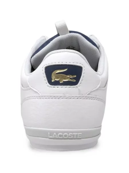 Fűzős bőr sneaker Lacoste Chaymon fehér