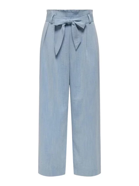 ONLY Pantaloni Onlmarsa Solid Paperbag Wvn Noos denim albastru