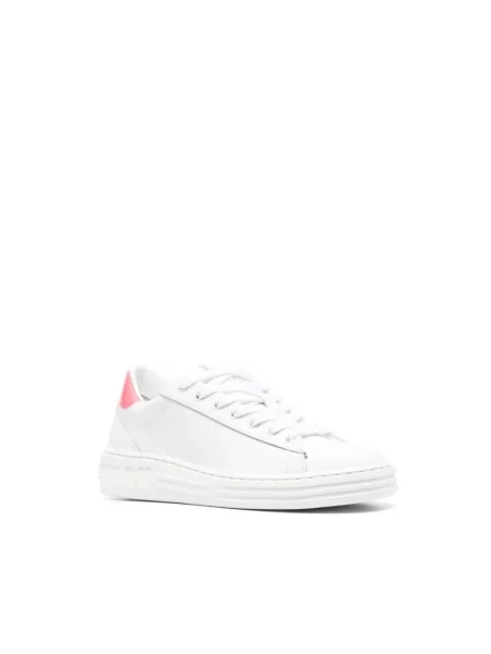 Sneakersy Msgm skórzane retro białe