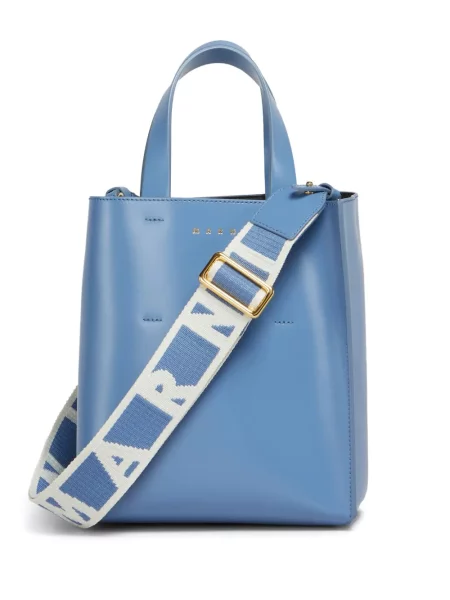 Geantă shopper Marni albastru