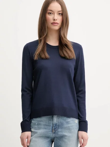 Sisley pulover z viskozo modra