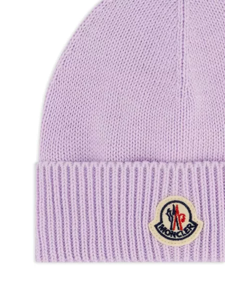 Czapka dziecięca Moncler Enfant fioletowa