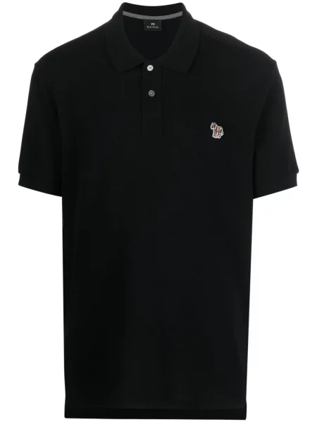 Scurt tricou polo Paul Smith cu autograf negru