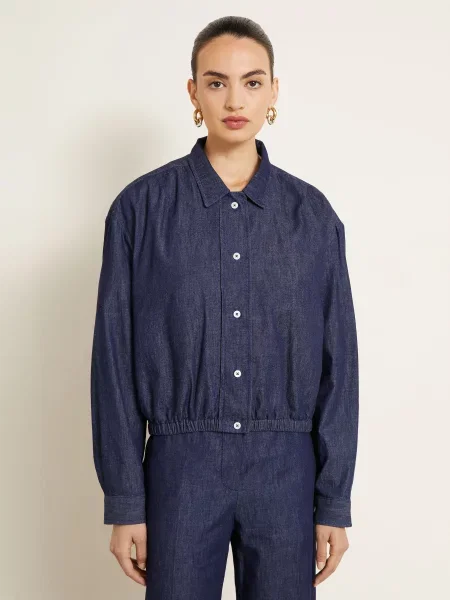 Bunda Jil Sander modrá