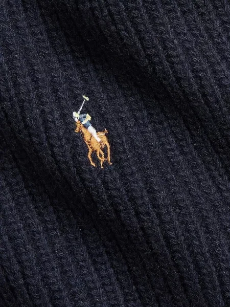 Шерстяной шарф Polo Ralph Lauren синий