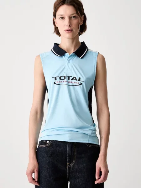 Martine Rose Shrunken Stretch Football top pentru femei roz