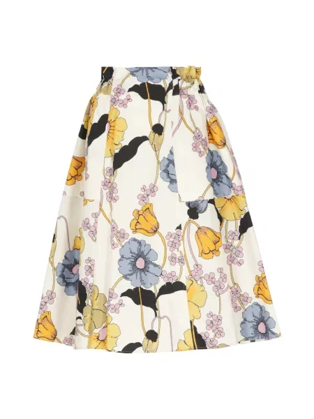 Wielobarwność spódnica midi Marni do kolan popelinowa