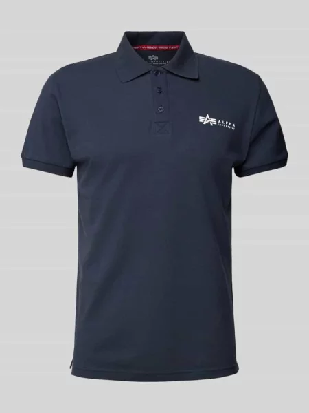 Koszulka Alpha Industries Basic Polo Small Logo replica blue niebieskie