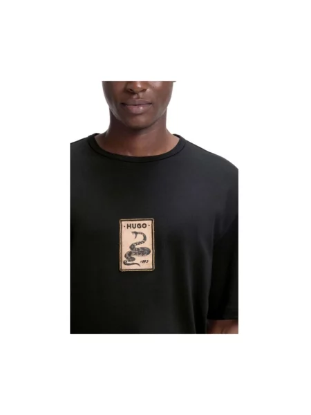HUGO t-shirt Dobul czarna