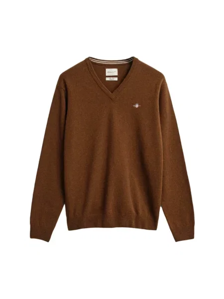 Sweter Gant brązowy
