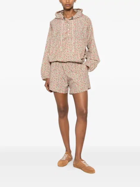 Pantaloni scurți The Great cu model floral cu imagine