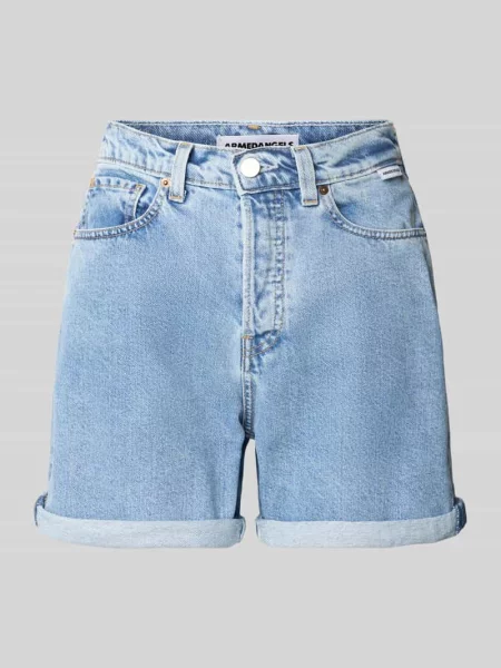 Szorty jeansowe o kroju regular fit z detalem z logo model ‘SHEAARI’ Armedangels