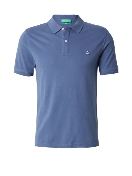 United Colors of Benetton polo majica z elastanom modra