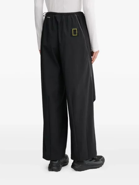 Spodnie cargo Adidas z kapturem z autografem do biegania białe