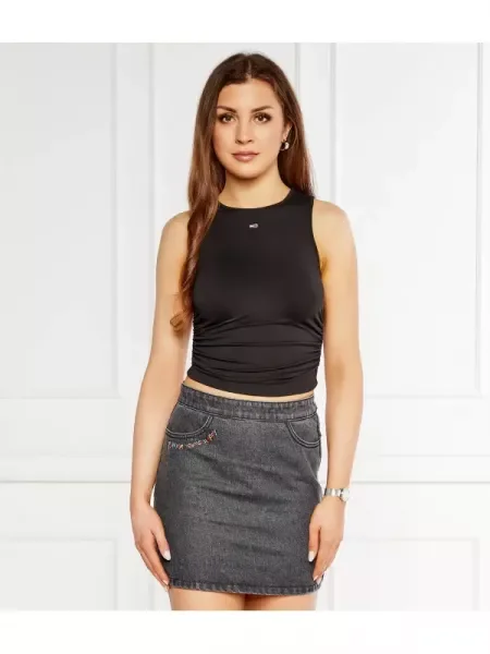 Felső Tommy Jeans fekete