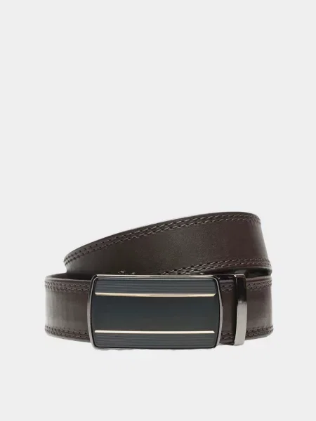 Кожаный ремень Borsa Leather коричневый