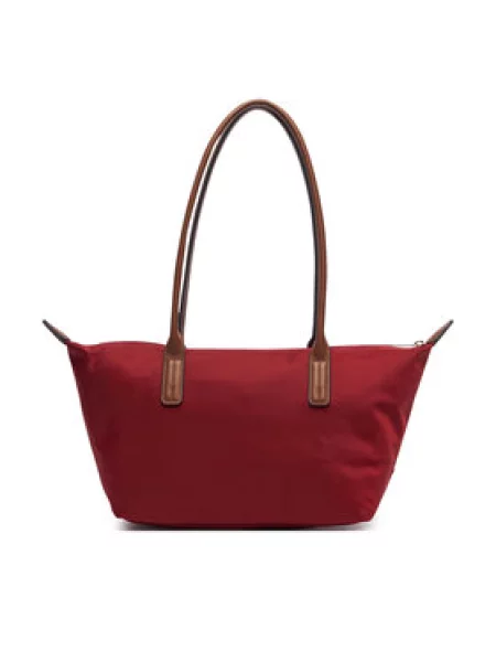 Tommy Hilfiger Ročna torba Popette East West Tote rdeča