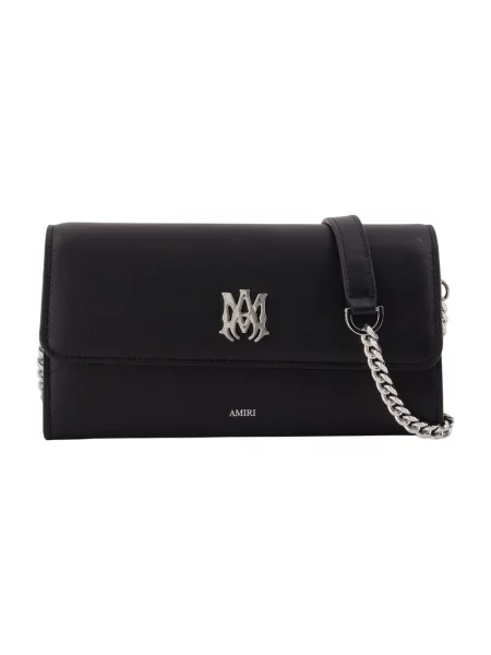 Torebka crossbody Amiri skórzana czarna