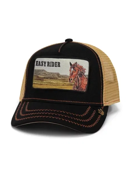 Шапка с козирка Goorin Bros Easy Rider с апликация черно