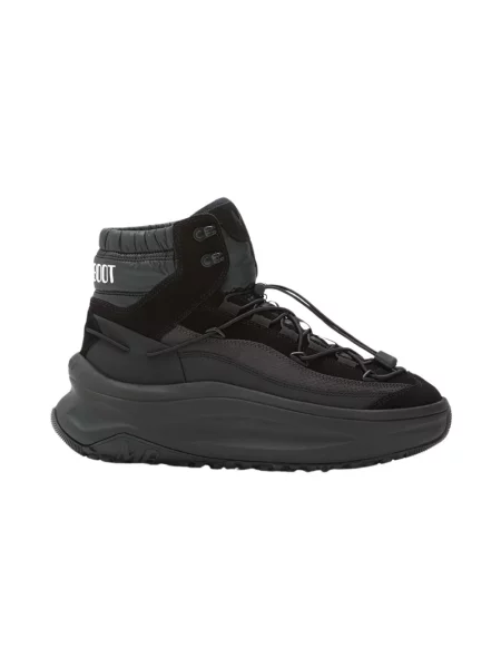 Sneakersy Moon Boot skórzane czarne