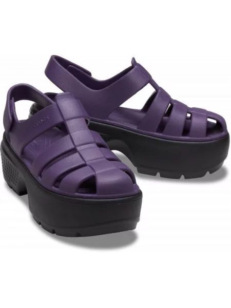 Sandały Dla Kobiet Crocs Stomp Fisherman Sandal fioletowe