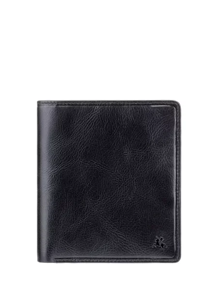 Кожаный кошелек Visconti черный