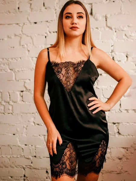 OVA OVA Ночная рубашка Женское чёрный